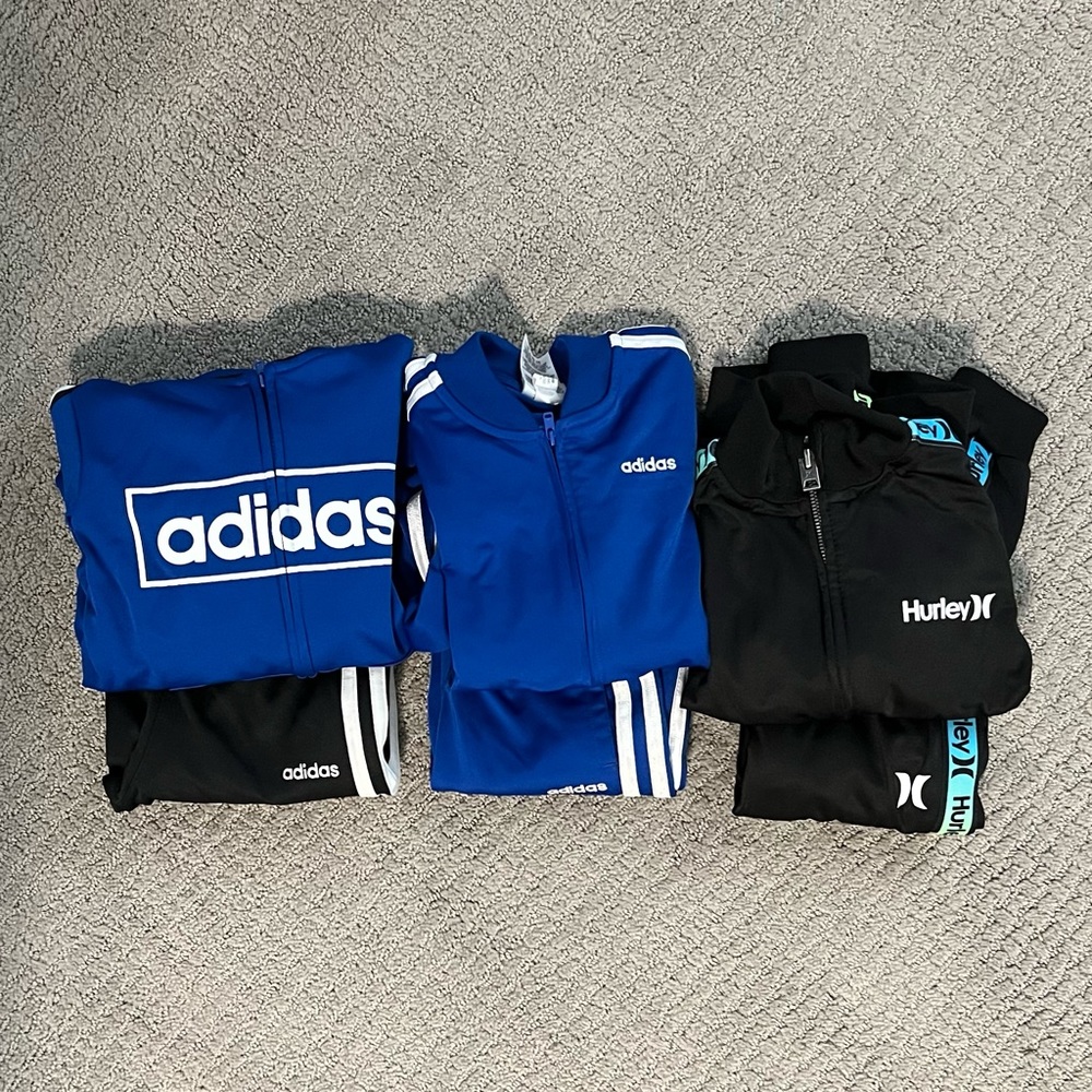 Boys Tracksuit 6 Bundle Adidas Hurley Nike Minecraft